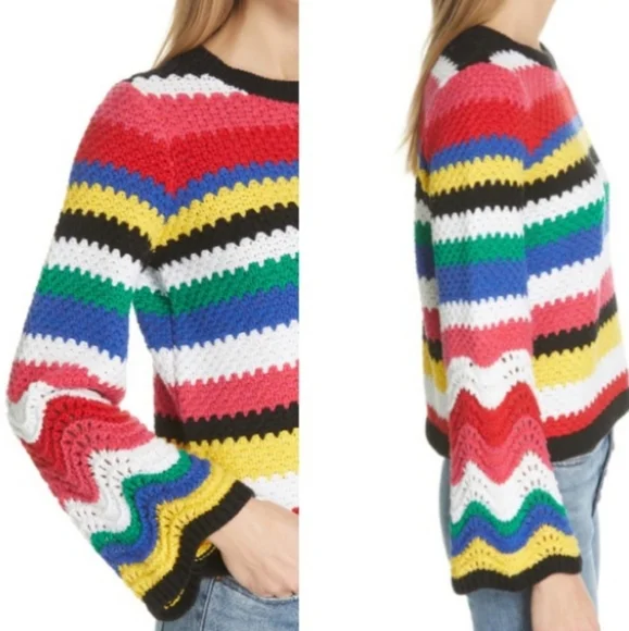 ALICE + OLIVIA Striped Sweater - Picture 3 of 5